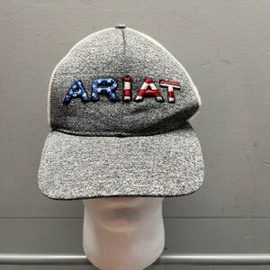 Ariat Heather Gray Cap with Multicolor Logo